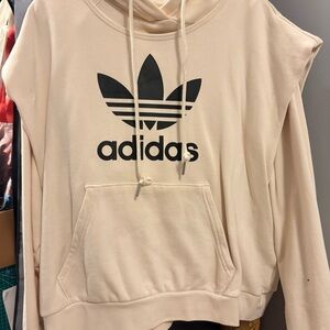 Adidas Beige Detachable 2-piece Hoodie